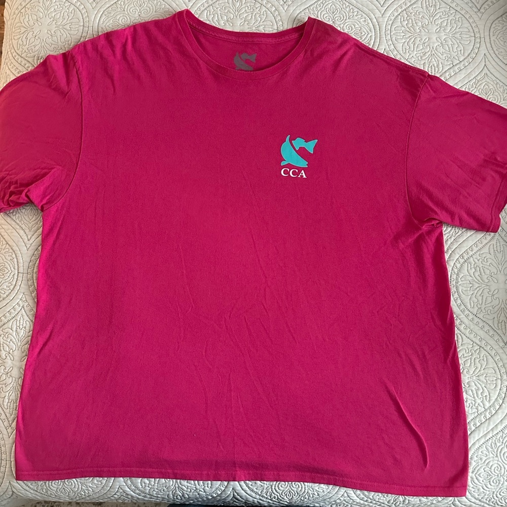 CCA Men's Vibrant Pink Tee
